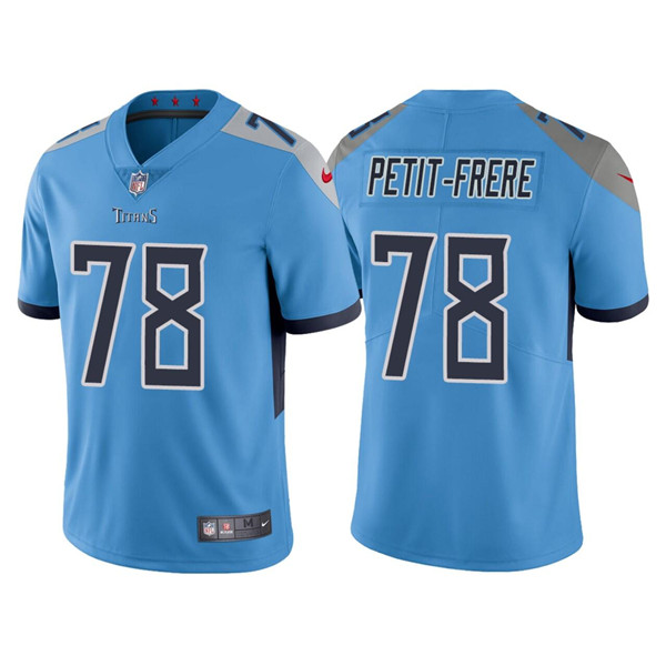 Men's Blue Tennessee Titans #78 Nicholas Petit-Frere Vapor Untouchable Stitched Jersey
